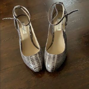 I.N.C. Snakeskin heels